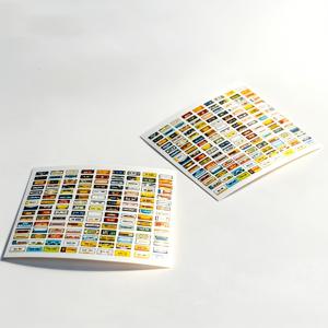 2개 스케일 미니 번호판 데칼, 실감나는 자동차 번호판 스티커 (차고 디오라마 장면, 모형 자동차 전시 및 수집, 풍경 제작, 미니어처 장면 페어링, 장식용 사진용)