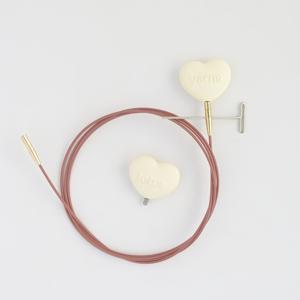TEMU Lotus Yarns 360° 핑크 회전 케이블 (엔드 캡 포함), 뜨개질 도구 및 추가품, 다양한 사이즈