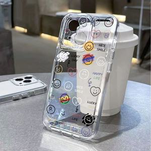 TEMU 삼성 갤럭시 S26 25 24 23 22 UItra PLUS FE A57 56 55 54 53 52 51 50 37 36 35 34 26 25 24 23 22 16 151413 07 06 05 03 02 S용 생기 넘치고 즐거운 인스타 스타일의 재미있는 독특하고 중복되지 않는 풀커버 충격 방지 투명 휴대폰 케이스 TKKYLTM00376