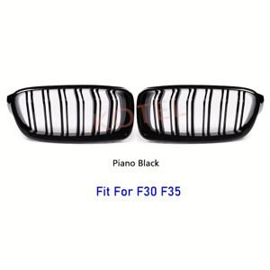 BMW 3 시리즈 F30 F35 스포츠 후드 메쉬 전면 그릴 범퍼 그릴 튜닝, 전면 평행 바, 전면 키드니 그릴 레이싱 그릴 자동차 그릴 328I