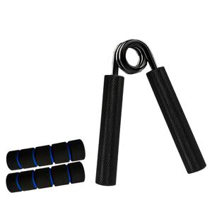 그립 강화기 트레이너 1개/7개, 50LB-350LB 금속 수납형 손잡이 근력 운동기구, 미끄럼방지 헤비듀티 이두박수용품, 근육 발달과 손재활을 위한 핸드 그리퍼