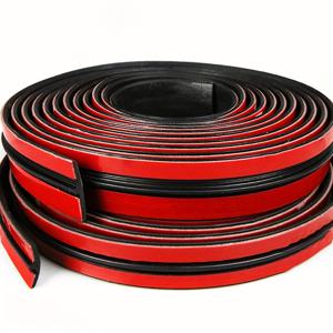 TEMU 소음 감소 차량 앞유리 씰 - 14MM, 19MM, 30MM 사이즈로 제공되는 고무 스트립은 자동차 루프 및 창문 가장자리에 적용되어 방음, 방수 및 먼지 방지 기능을 제공합니다.
