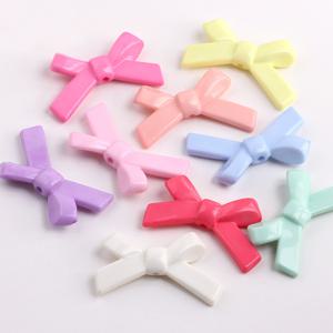 약 88개 혼합 색상 아크릴 포크, 34mm 단색 리본 스페이서 비즈, 비즈 & 비즈 모음, 주얼리 제작에 적합, 팔찌, 귀걸이, 핸드 스트랩, 인형 옷 제작에 완벽