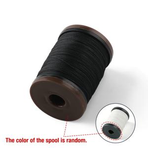 TEMU 0.6mm 왁스 폴리에스터 코드, 풀 컬러 왁스 코팅 스트링, 70m 롤, 44가지 색상, 튼튼한 손바느질 실, 쉽게 풀어지거나 거칠어지지 않음, 가죽 재봉 브레이드 팔찌 추가용 원형 왁스 실, 스풀 타입은 랜덤