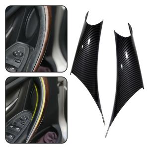 TEMU BMW 3시리즈 4시리즈 F30 F31 F32 F33 F34 F36에 적합 - 플라스틱 탄소 섬유 블랙 - 좌우 (전/후면 도어 범용) - 특수 자동차 도어 내부 핸들 내부 트림 커버 1쌍