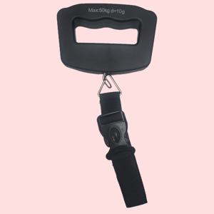 TEMU 휴대용 전자 수하물 저울 /110Lb - 여행용 여행 가방, 수하물, 낚시 및 일상 사용을 위한 후크가 있는 휴대용 디지털 무게 저울