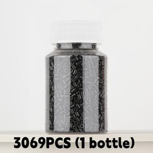 3069개 - H 시리즈 2.6mm 블랙 화이트 그레이 풀 컬러 콤비네이션 비즈 리필 세트, 개별 밀봉 스크류 캡 병, 컬러 누출 방지, 보관 용이, 무취, 균일, 버프 없음, 다리미 용이