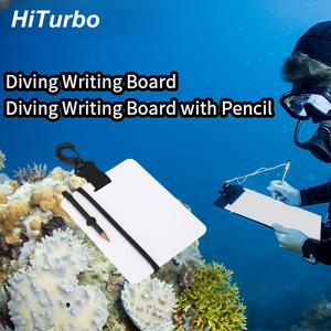 TEMU Hiturbo 다이브 태블릿 1개, 수중 쓰기 슬레이트 보드 (스위블 클립 및 필펜 포함), 다이빙 또는 수영 중 간단한 메모를 남기기 적합, 재사용 가능한 수중 쓰기 패드 (스크바 다이빙, 스노클링, 프리다이빙에 적합)