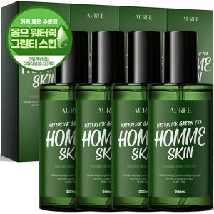 TEMU [3+1 구성] 아우페 옴므 워터릭 그린티 스킨 토너 200ml 남성 남자 대용량 수분 진정 보습 올인원