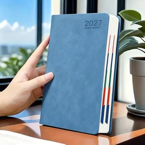 TEMU BOBO RABBIT 2027 데일리 플래너 캘린더 다이어리, 320페이지 구성 노트북 (365일 자가 관리 체크리스트 포함), 주말 결합 레이아웃, 생산성을 향상시키는 완벽한 새해 선물