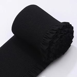 TEMU 2야드/팩 DIY 의류 레이스 탄성 밴드, 허리밴드 스트레치 리본 - 드레스, 옷, 바지, 신발 및 모자 장식용