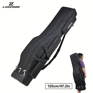 TEMU LEOFISHING 150cm/59.05인치 120cm/39.37인치 대용량 낚시 가방, 옥스포드 원단 어깨 낚시 가방, 낚시, 캠핑, 하이킹용 2사이즈