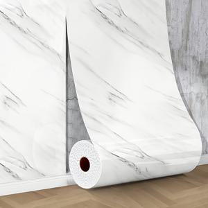 1롤 마블 벽 타일 벽지, 2.5mm 두께, 자가 점착 모조 세라믹 타일 방수 벽 스티커, 떼어내어 붙이는 방식, 간편한 청소, 가정 장식 벽 패널, 욕실, 거실, 주방 칸막이, 침실 리모델링에 적합