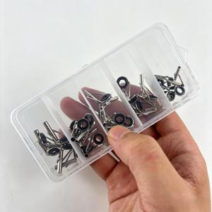 TEMU 25개입 고강도 낚싯대 가이드 링 세트, 다양한 크기 (작음에서 큼) 실버 색상. 정확하게 낚싯대 팁 가이드에 적합. 담수, 바닷물, 스피닝, 캐스팅 및 플라이 낚싯대 유지 보수에 이상적. 내구성 좋은 낚싯대 AC