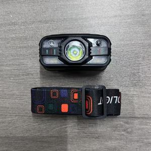 TEMU 1개 LED 지능형 센서 헤드램프, COB 투광등 핸즈프리 손전등, 적색광 조명 포함, 각도 조절식 USB 충전식 낚시용 손전등, 모션 센서 캠핑등, 하이킹, 수리, 낚시, 비상 조명용