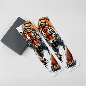 TEMU 강력한 호랑이 프린트 슬리브 커버, 남성 패션 운동 아이스 슬리브, 남녀공용 편안한 타이트 암 밴드, 야외 활동, 라이딩, 운전, 러닝, 골프, 낚시 등에 적합, 사려 깊은 휴일 선물, 재미있는 생일 선물