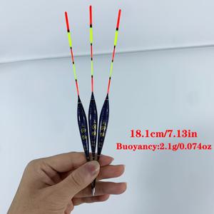 TEMU 3개/세트 숏 피쉬 플로트 나노 얕은 물 플로트 잉어 잉어 라이트 마우스 낚시 물 스킨 숏 플로트 민감한 물고기 플로트 눈에 띄는 야외 낚시 플로트, 배터리 없음