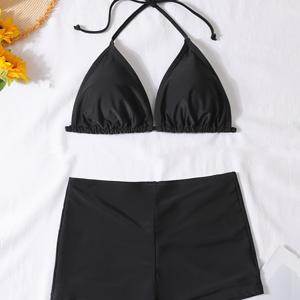 TEMU 3점 비키니 탑, 보수적인 섹시 핫 팬츠, 완벽한 몸매