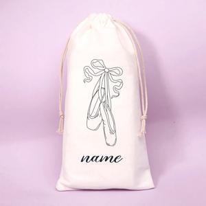 TEMU 맞춤 이름/텍스트 발레화 선물 가방, 부드럽고 튼튼한 댄스화 보관 가방 - 라틴 댄스화용 특별한 드로스트링 보관 가방, 안전한 잠금 디자인 - 댄스 애호가를 위한 이상적인 선택