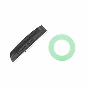 TEMU 2개 세트 (차량 실리콘 스퀴지 및 야광 링) 스크래치 방지 휴대용 앞유리/차량 바디 물 스크레이퍼, 스크래치 또는 손상 없음, 부드러운 실리콘 휴대용, 새로운 소음 없는 깨끗하고 차량 페인트 안전