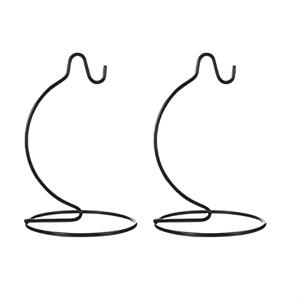 TEMU 2개 세트 헤비듀티 철제 디스플레이 스탠드 - 멀티훅 걸이 행거 포함, 테라리움, 에어 플랜트, 꽃병 호환 장식용 멀티 티어 볼/실드 홀더 - 간편한 조립 (도구/기술 불필요) - 꽃병, 장식용 호환