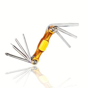 TEMU Tool 7 in 1 다기능 휴대용 자전거 수리 도구. 자전거 타이어 기계 도구, 야외 자전거 타이어 수동 수리 도구, 자전거 드라이버