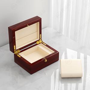 라운드 잠금 시계 박스 싱글 시계 박스 피아노 페인팅 목재 박스 고급 시계 보석 포장