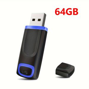 TEMU VANSUNY 256GB/128GB/64GB USB 스틱 USB 2.0 플래시 드라이브 USB 메모리 스틱 캡 디자인 썸 드라이브 블루