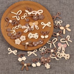 TEMU 20개 혼합 미니 나비 레이스 리본, 약 1.5-3.5Cm, 접착식 뒷면 없음, 수제 공예 재료, 가방, 의류, 헤어 클립, 헤어 장식, 장식 재봉 부자재에 적합, 랜덤 혼합 스타일