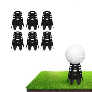 TEMU 6개 플라스틱 골프 매트 티 , 골프 페그, 무저항 골프 티, 가정용, 야외 또는 실내 연습용 골프 티 스탠드, 잔디밭 및 드라이빙 레인지용 골프 티