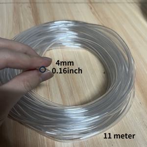 내경 4mm, 6mm, 8mm 투명 PVC 호스, 길이 11미터 및 21미터. 정원 관개, 수족관, 워터 펌프, 수족관 호스, 농업 관개 및 다양한 산업용으로 이상적