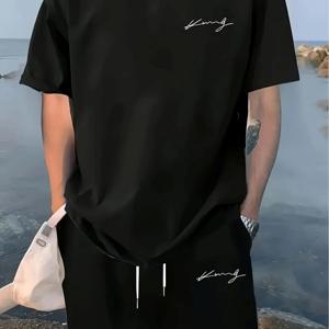 남성 캐주얼 크루넥 T-셔츠
