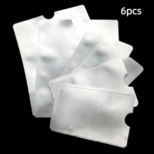 TEMU 스캔 방지, 脱자화 방지, 스키밍 방지 NFC 은행 RFID 보호 지갑 케이스, 휴대용 손세탁 가능 카드 슬리브가 있는 신용카드 및 은행카드용 보안 카드홀더. 신용카드 슬롯 4개 및 여권 슬롯 2개 포함, 여행 정리에 이상적, 남녀 공용