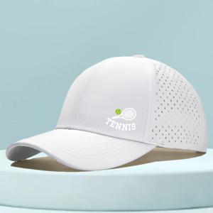 TEMU 남성용 테니스 및 테니스 라켓 디자인 야구 모자, 속건성 러닝 햇, 야외 스포츠 골프 활동에 적합