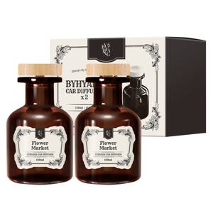 TEMU [1+1] 바이향 차량용 디퓨저 150ml 2P 세트 카 방향제 먼지냄새·새차냄새 케어