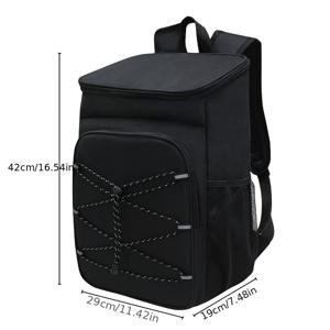 대형 보온 쿨러 백팩 - 여행 및 캠핑용 헤비듀티 휴대용 가방, 다중 수납공간, 30캔 수납 가능, 도시락 및 피크닉 용품 수납, 야외, 해변, 사무실용 - 내구성 있는 지퍼 잠금 쿨러 캐리어, 식품 직접 접촉 불가