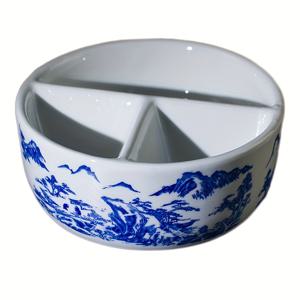 서예 붓, 붓 세척, 징덕진 도자기, 삼단 청백색 붓 세척, 색상 팔레트, 중국 그림 잉크스톤