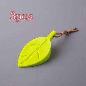 TEMU 3pcs 카툰 리프 도어 스토퍼 - 압축 방지 장치, 집 침실 주방용 소프트 플라스틱 창 손가락 보호대, 장식용 내구성 도어 스토퍼, 로프 디자인, 집용 도어 스토퍼