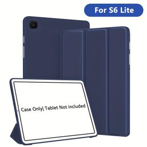 TEMU 삼성 갤럭시 A7 라이트/A8/A9+/S6 라이트/S7/S8/S9/S9 FE/S10/S10 FE/S10 라이트 태블릿 케이스, 스마트 커버 스탠드, 자동 웨이크/슬립, 가볍고 스크래치 방지 소프트 케이스, P610//X110/X210/8.7/10.5/10.9/11인치 보호 커버