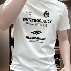 헤비웨이트 퍼 뉴 아메리칸 하이 스트리트 스타일, 라운드넥, 빅사이즈, 루즈핏 남성 패션 브랜드 반팔 티셔츠 오버사이즈 디자인, 니치 및 하이엔드 느낌, 쿨하고 캐주얼, 패셔너블하고 다재다능, 반팔, 커플 탑
