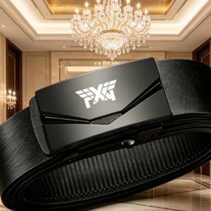 TEMU PXG 로고 남성용 벨트, 부드러운 클로저 디자인, 간편한 조절, 안정적인 착용감, 정장, 포멀 웨어 및 파티에 적합, 휴일 (크리스마스, 추수감사절, 아버지의 날) 선물로 이상적, 다재다능한 스타일링