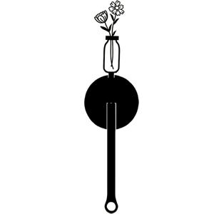 미니멀한 디자인의 검은색 속이 빈 꽃병 스타일 철제 휴지 홀더. 주방 휴지에 적합합니다. 실용적이고 설치가 용이한 휴지 랙으로 주방 수납에 완벽합니다.