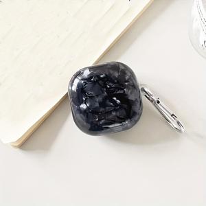 TEMU Buds FE 무선 블루투스 이어버드용 조개껍질 패턴 패셔너블 보호 케이스, for Galaxy Buds Pro, Live, 2 Pro와 호환