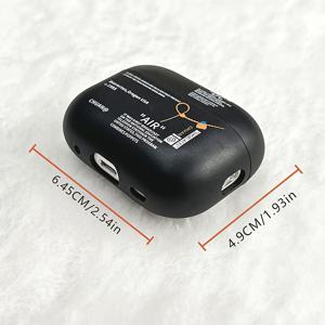 TEMU Airpods Pro 2세대/1세대 케이스 커버, Airpods Pro 케이스 2세대 호환, 소프트 블랙 케이스, 투명, 화이트 앤 블랙