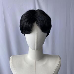 TEMU 남성용 가발 센터 파트 숏 헤어 가발 푹신하고 멋진 가발 헤어 볼륨 증가 레이브 파티 크리스마스 간편 트렌디 스타일리시
