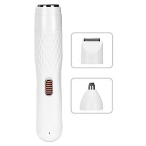 TEMU FEIYBA3 3-In-1 여성용 전기 면도기 - 비키니 트리머 - 다기능 개인 관리 트리밍 세트 - USB 충전식 전기 제모기, 분리형 교체 헤드, 얼굴, 코, 몸, 다리 및 사적 부위 털 정리 적합