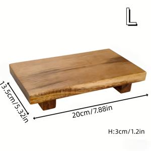 TEMU 일본식 나무 트레이 - 받침대 포함 직사각형 스시 접시, 나무 찜대, 생선회 및 스시 플래터, 가정 주방, 레스토랑, 호텔용. 주방용품 액세서리, 밸런타인데이, 이드와 같은 휴일에 이상적
