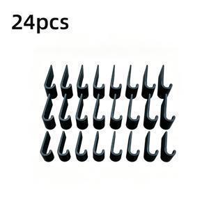 TEMU 대시보드 와이어 클립 24개, 직경 3.4mm 범용 케이블 정리기, 및 휴대폰 거치대 배선용 안정적인 구조, 간편 설치 자동차 내부 정리용품