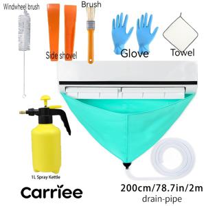 TEMU 8개 세트/3개 세트 110cm/43.4인치 에어컨 청소용 물주머니, 두꺼운 걸이형 에어컨 청소 커버 및 배수관 포함. 전문가용 재사용 가능한 에어컨 청소 도구, 간편한 설치, 사계절 사용 가능, 전기 불필요, 쾌적하고 상쾌한 공간 제공