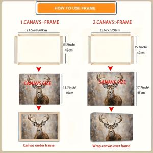 TEMU 2세트 30*40cm/40*60cm/40*50cm 5D DIY 페인팅 조합 원목 프레임, 강력한 양면 테이프로 보강-쉬운 설치, 나무 캔버스/유화/포스터 액자 키트 프레임, 가정, 방, 사무실 장식용, 크리스마스 선물, 발렌타인데이 선물